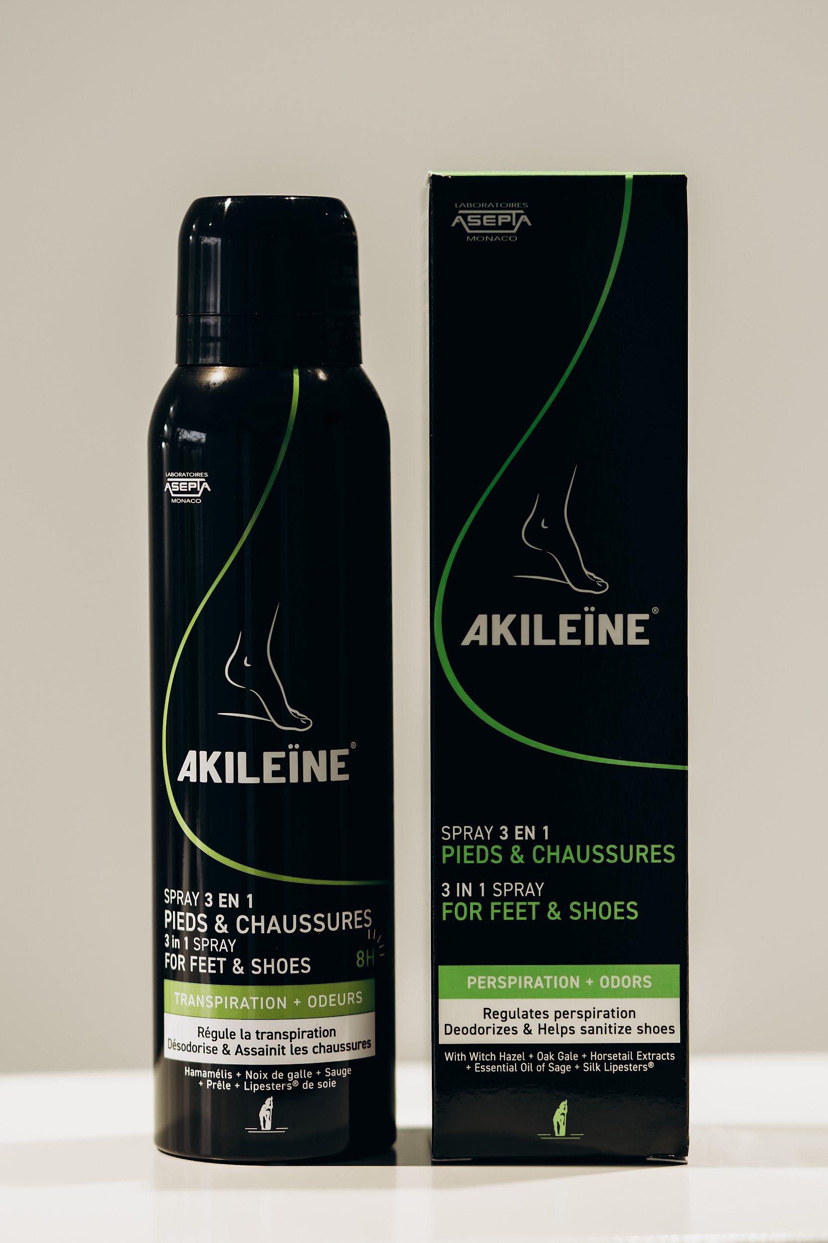 Спрей 3-в-1 для ніг та взуття Akileine Spray 3 en 1 Pieds et Chaussures 150 мл